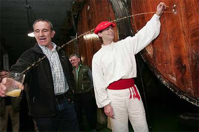 La celebración de  la sidra