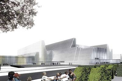 Nuevo Palacio de Congresos de Aragón en Zaragoza, proyectado por Nieto y Sobejano.