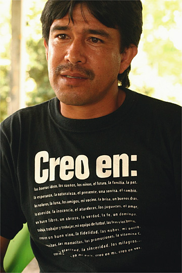 Donaldo Quiroga, presidente de la Asociación de Trabajadores Campesinos del Carare, creada en 1987.rnUn millar de personas de la región se unieron para buscar fórmulas de paz que les permitieran sobrevivir en sus tierras.