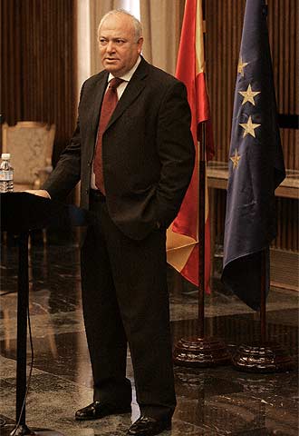 Moratinos, en una comparecencia en Bruselas.