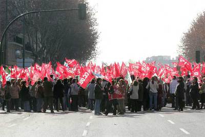Una manifestación pone fin a la huelga en la sanidad privada