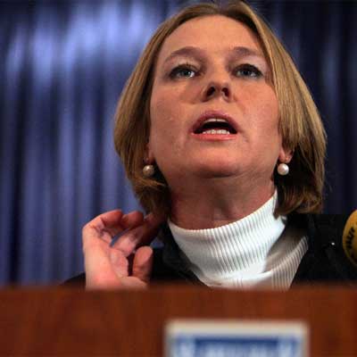 Tzipi Livni, en la toma de posesión de la cartera de Exteriores.