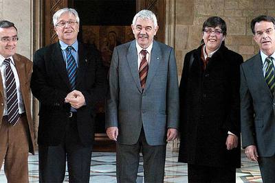 Maragall se reúne con los principales alcaldes catalanes