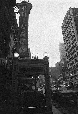 Una calle de la ciudad de Chicago.