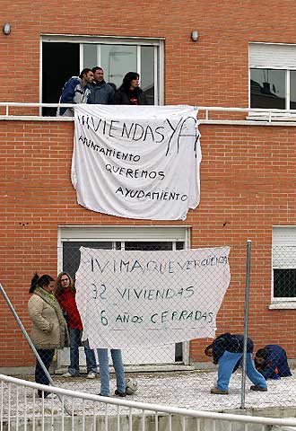 LOS 'OKUPAS' DE VALDETORRES PONEN FIN A SU PROTESTA