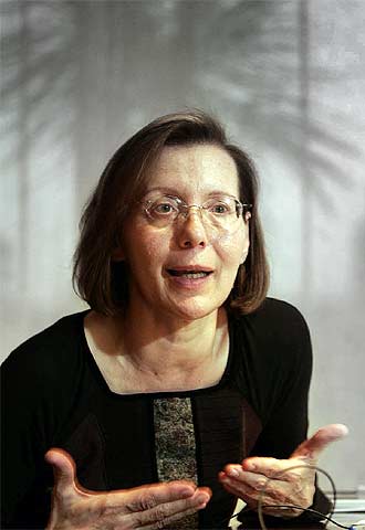 Montserrat Tura, ayer en la entrevista.