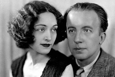 Paul Eluard (derecha) con Maria Benz 'Nusch', su mujer.