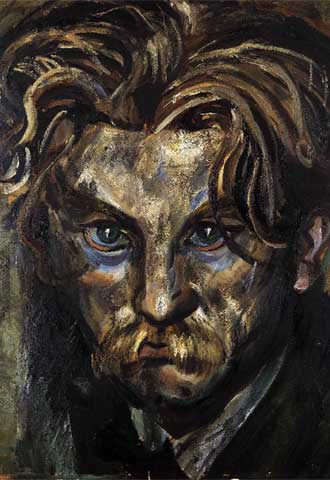  Retrato del pintor Baumgärtel , 1914.