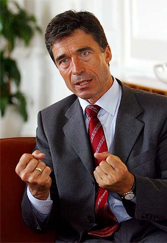 El primer ministro danés, Anders Fogh Rasmussen, en 2002.
