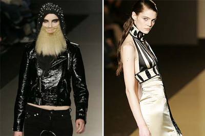 Modelos de Carlos Díez (a la izquierda) y de María Lafuente.