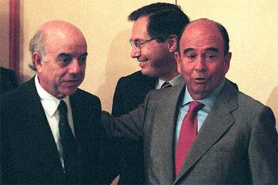 Francisco González y Emilio Botín.