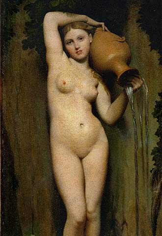  La source  (1856), de Jean-Auguste-Dominique Ingres.
