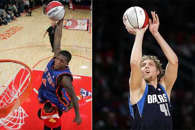 Robinson y Nowitzki, el mundo al revés