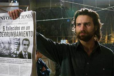 Alberto San Juan, durante el rodaje de  Días de cine. 