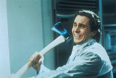 Christian Bale, en un fotograma de 'American Psycho' (2000), basada en la novela homónima de Ellis.