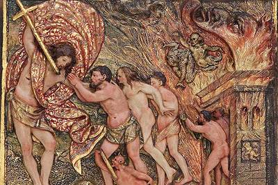  El limbo,  del retablo mayor de la imperial iglesia de Santa María de Palacio, en Logroño, de Arnao de Bruselas.