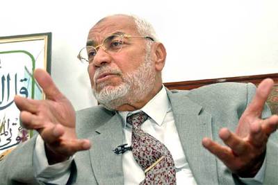 Mohamed Mahdi Akef, líder de los Hermanos Musulmanes.