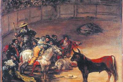  Diversión de España  (1825), de Francisco de Goya, procedente del Metropolitan Museum of Art de Nueva York.