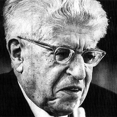 El filósofo Ernst Bloch, en 1973.