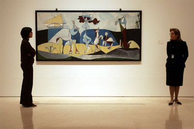  La joie de vivre (La alegría de vivir,  1946), de Pablo Picasso, en el museo de Málaga, procedente de Antibes.
