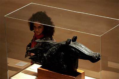  Cabeza de caballo  (1941-1942), de Braque, en la exposición del IVAM.