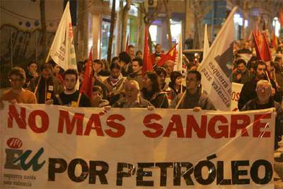 Alicante recuerda la guerra de Irak tres años después