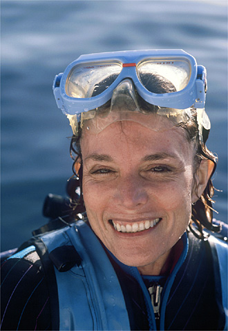 Sylvia Earle, el año pasado, en una de sus últimas exploraciones.