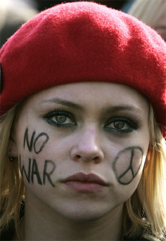 MANIFESTACIONES CONTRA LA GUERRA