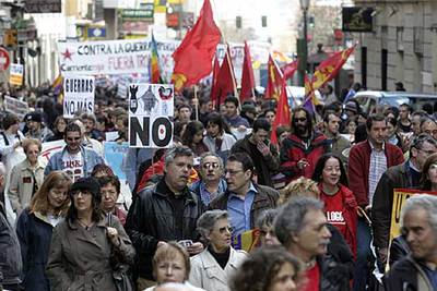 Marchas en todo el mundo contra el conflicto iraquí