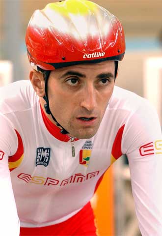 Javier Otxoa, durante su participación en los Juegos de Atenas.