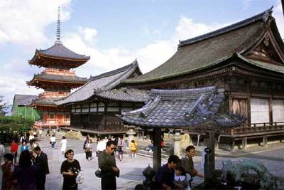 El templo Kiyomizu-dera, en gran parte del periodo Edo (1603-1867), fue escenario de la película  Memorias de una geisha .