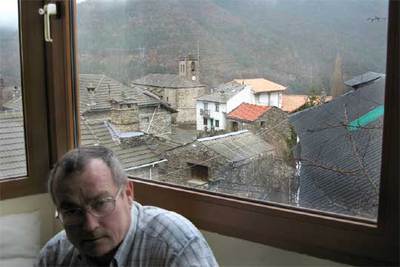 Santiago Ripoll, en su casa de Yésero, Huesca, el pasado jueves.