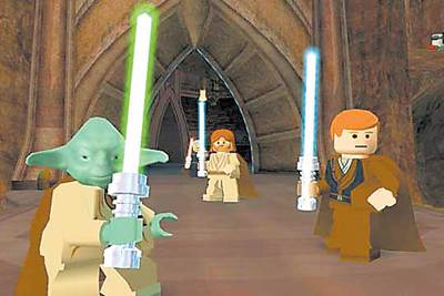 Videojuego de  La guerra de las galaxias  con los personajes de Lego.