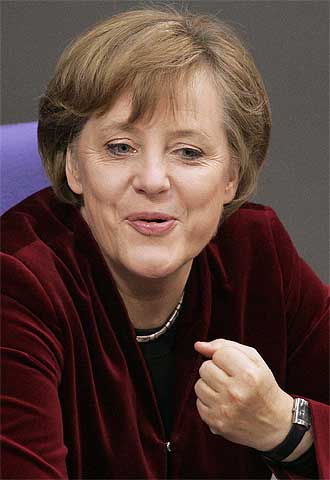 Angela Merkel, durante un debate parlamentario el pasado viernes.