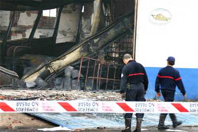 Incendio en un almacén del puerto de Benicarló