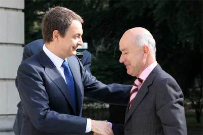 José Luis Rodríguez Zapatero recibe en La Moncloa al dirigente de CiU Josep Antoni Duran.