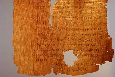 Manuscrito del  Evangelio de Judas. 