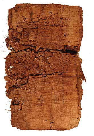 Manuscrito del  Evangelio de Judas. 