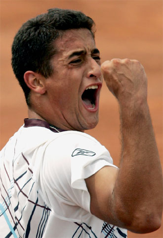 Nicolás Almagro canta su victoria.