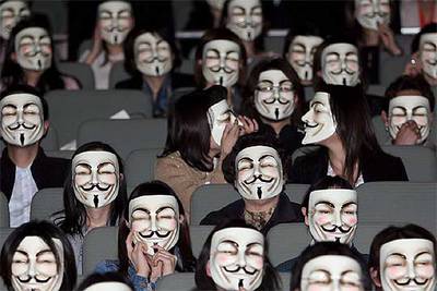 Máscaras de espectadores