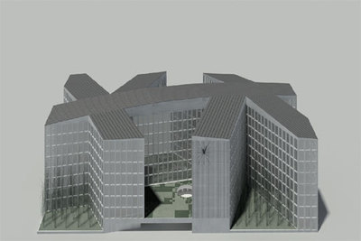 Maqueta de la nueva sede de dos consejerías