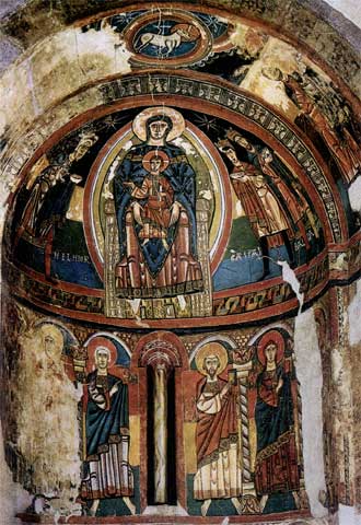 Mural procedente de Santa María de Taüll (Museu Nacional d'Art de Catalunya).