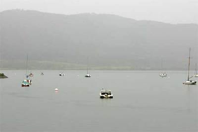 Imagen del pantano de Ullibarri-Gamboa, en la provincia de Álava, tomada ayer.