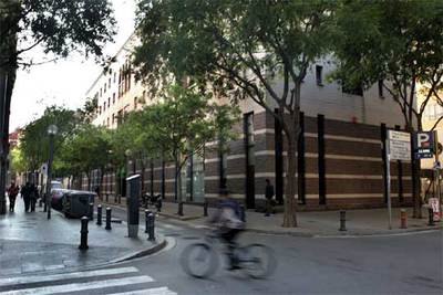 Fachada de la sede del Grup 62, en Barcelona.