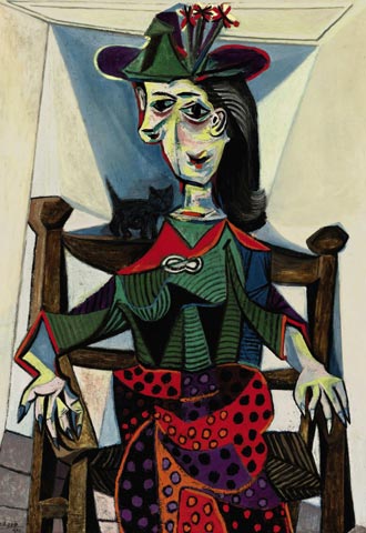   Dora Maar con gato,   de Picasso, subastado ayer.