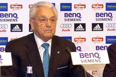 El presidente del Madrid, Luis Gómez Montejano, el día de su presentación.