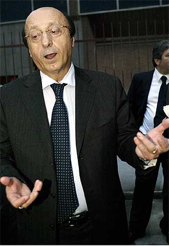 El director general del Juventus, Luciano Moggi.