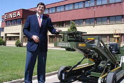 José Antonio Fernández, director general de Einsa, en la sede de la compañía en Alcalá de Henares (Madrid).