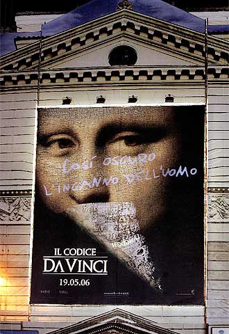 Cartel de la película  El Código Da Vinci. 