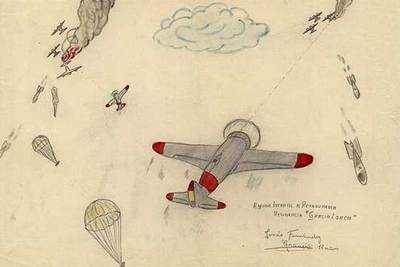 Imagen del documental  La guerra dibujada.  